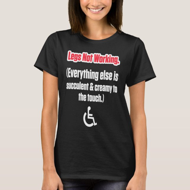 Camiseta Humor discapacitado no trabajo Sobreviviente Warri (Anverso)