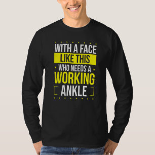 Camiseta Humor divertida de ánkle roto se pone bien pronto 