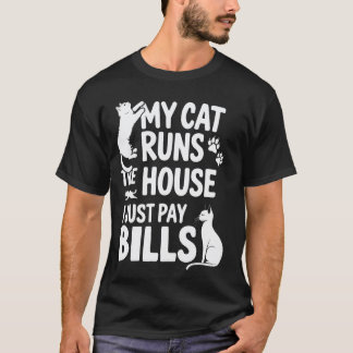 Camiseta Humor Divertido de Adultar Amante de Gatos Padre F