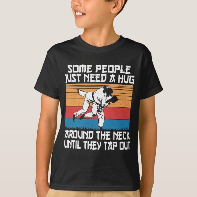 Camiseta Humor divertido de artes marciales de Judo Jiu Jit (Anverso)