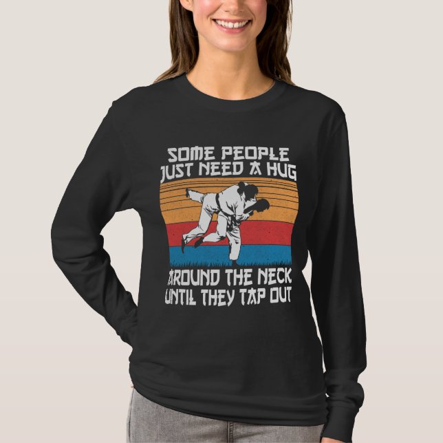 Camiseta Humor divertido de artes marciales de Judo Jiu Jit (Anverso)