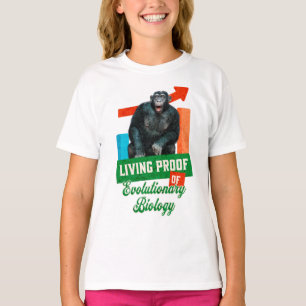 Camiseta Humor divertido de biología evolutiva de chimpancé