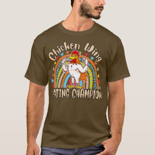 Camiseta Humor divertido de campeón de alimentación de ala