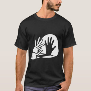 Camiseta Humor divertido de conejo de marionetas con sombra