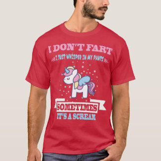 Camiseta Humor divertido de dibujos animados de unicornio