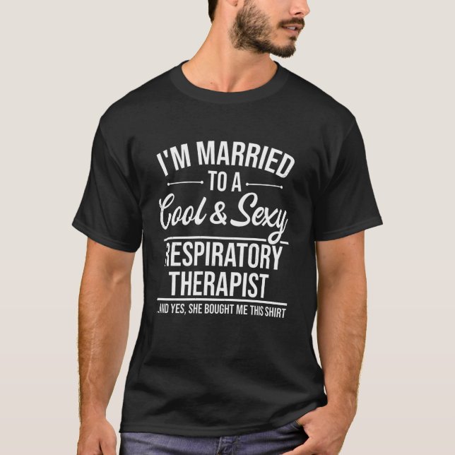 Camiseta Humor divertido de esposa terapeuta respiratoria (Anverso)