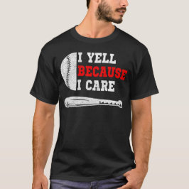 Camiseta Humor divertido de fanático de béisbol grito porqu