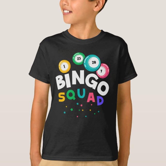 Camiseta Humor divertido de juego de equipo de Bingo (Anverso)
