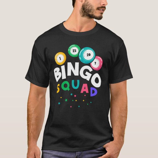 Camiseta Humor divertido de juego de equipo de Bingo (Anverso)