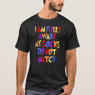 Camiseta Humor divertido de medias incoincidentes