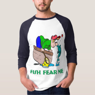 Camiseta Humor divertido de pesca de buques de pesca miedo 