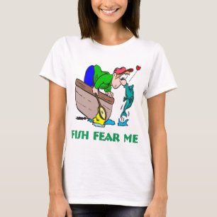 Camiseta Humor divertido de pesca de buques de pesca miedo