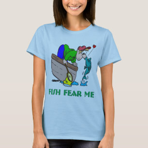 Camiseta Humor divertido de pesca de buques de pesca miedo 