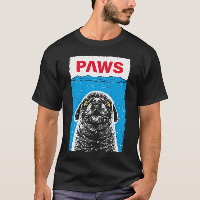 Camiseta Humor Divertido de Pug (Anverso)