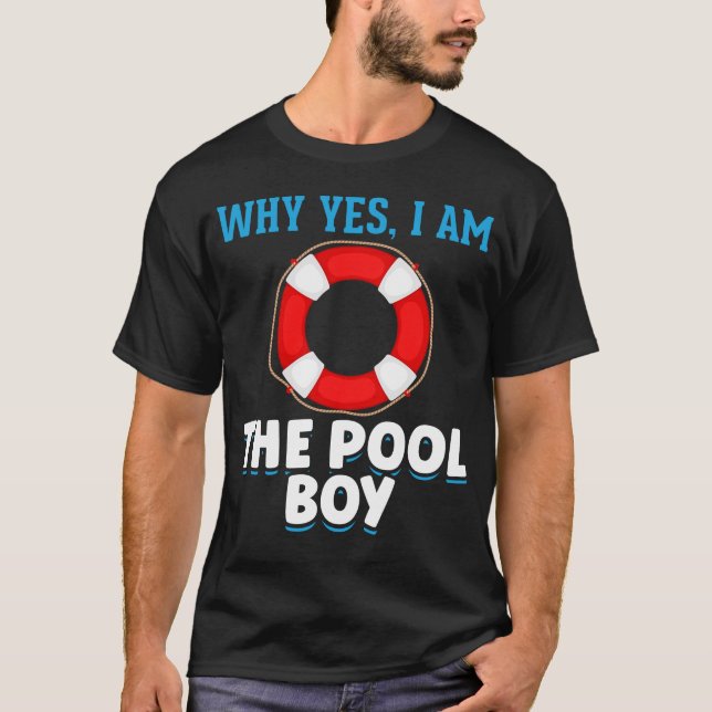 Camiseta Humor divertido de un chico nadador (Anverso)