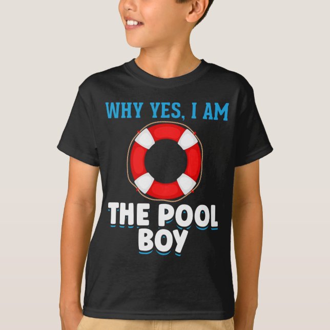 Camiseta Humor divertido de un chico nadador (Anverso)