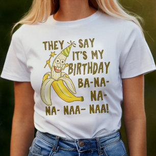 Camiseta Humor divertido del dibujo animado del plátano de