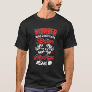 Camiseta Humor divertido del enchufe del pipefitter