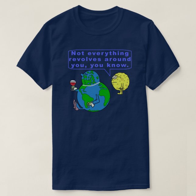 Camiseta Humor divertido del espacio exterior de la (Diseño del anverso)