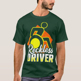 Camiseta Humor divertido en silla de ruedas Discapacidad