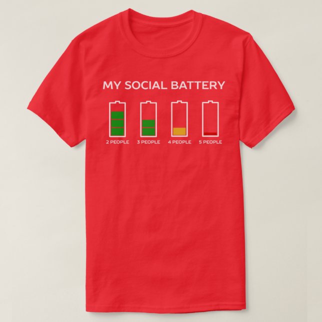 Camiseta Humor divertido introvertido TShirt (Diseño del anverso)