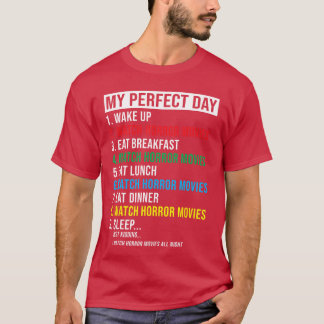 Camiseta Humor Divertido Mi Día Perfecto Amor Película De T