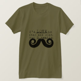 Camiseta Humor Divertido Negro Debo Bigote