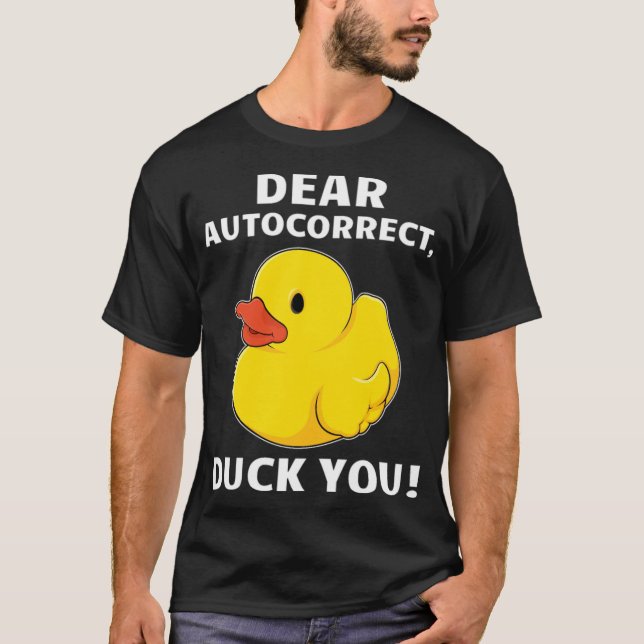 Camiseta Humor divertido para adultos Pato de perro Querido (Anverso)