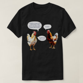 Camiseta Humor Divertido Por Qué El Pollo Cruzó La Carreter