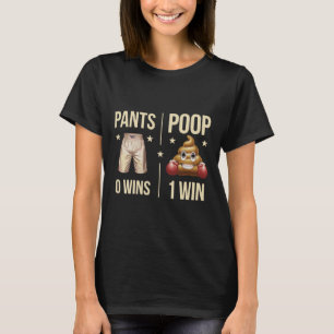 Camiseta Humor divertido sobre el inodoro de la caca de box