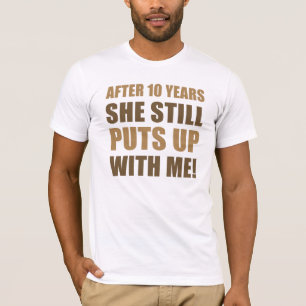 Camiseta Humor en 10 años para los hombres