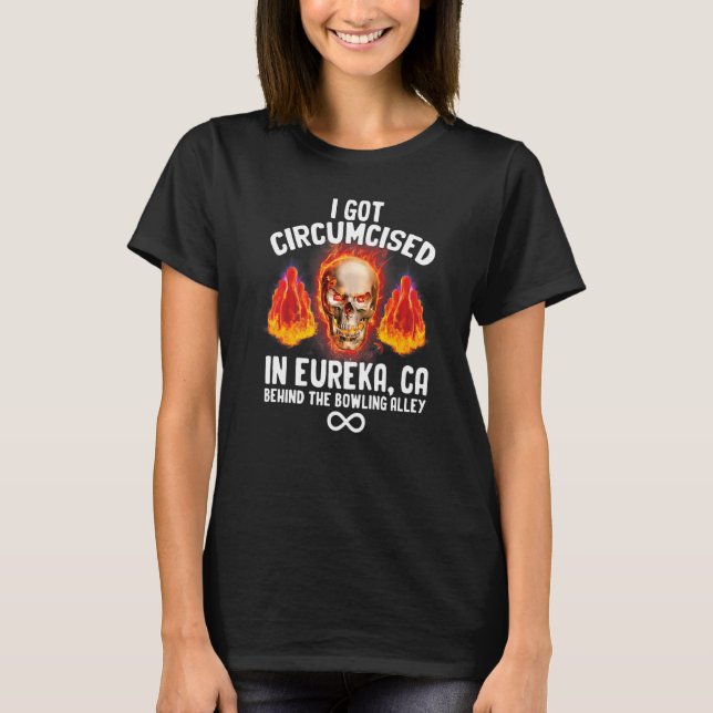 Camiseta Humor Extraño De Bolos Circuncidado Extrañamente E (Anverso)