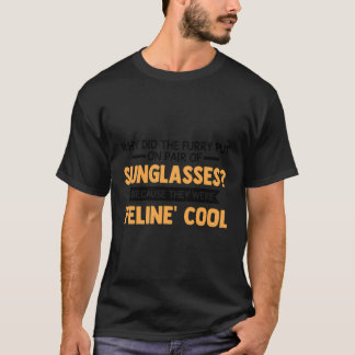 Camiseta Humor felino para gatos de gafas de sol furtivas