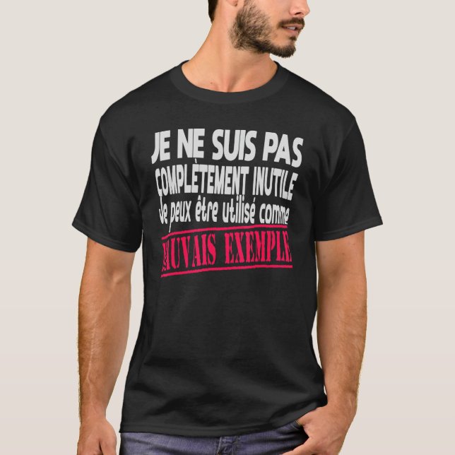 Camiseta Humor Flemmard y ejemplar Malo ejemplo Malo Niño (Anverso)