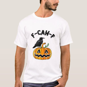 Camiseta Humor Gótico de Cuervo Divertido F-Caw-F Esencial