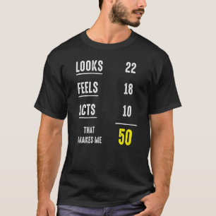 Camiseta Humor gracioso: 50 años de ropa para mujer