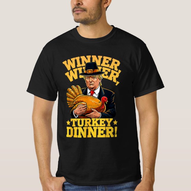 Camiseta Humor gracioso ganador de Trump Cena en Turquía (Anverso)