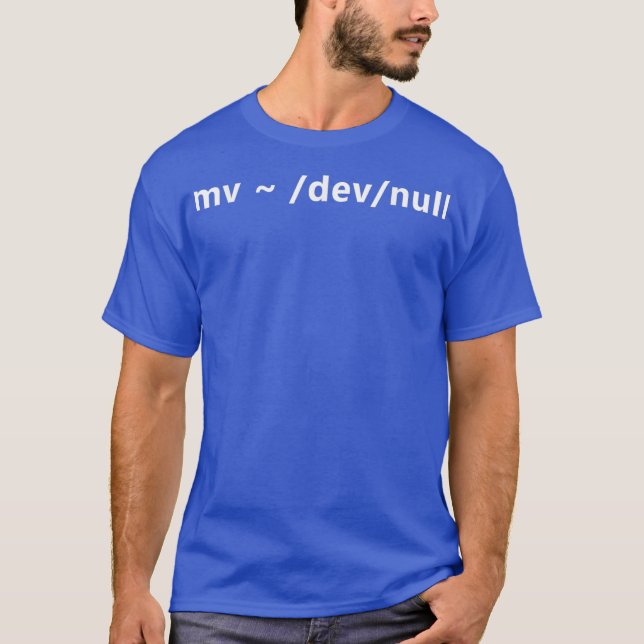 Camiseta Humor gracioso mv dev nulo Linu (Anverso)