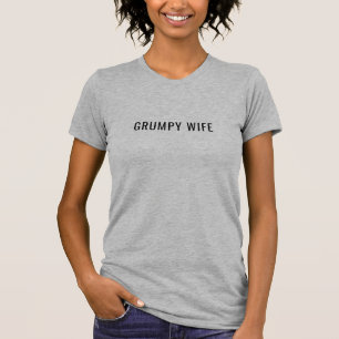 Camiseta Humor gruñón de la boda de la vida de la esposa