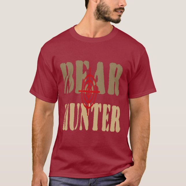 CAMISETA HUMOR GUAY BEAR HUNTER (Anverso)