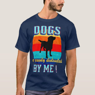 Camiseta Humor inteligente divertido y fácil de distraer