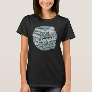 Camiseta humor introvertido vintage No puedo con la gente h