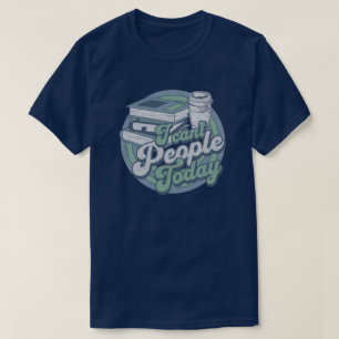 Camiseta humor introvertido vintage no puedo con la gente h