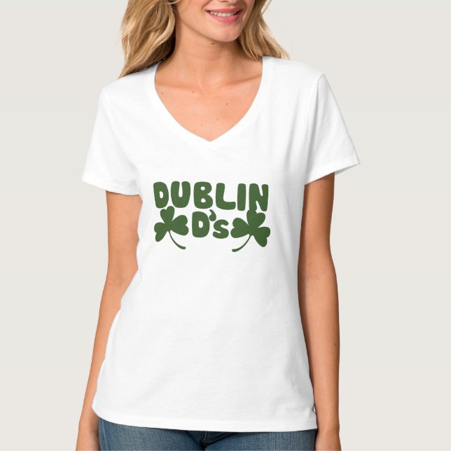 Camiseta Humor irlandés de Dublin Ds (Anverso)