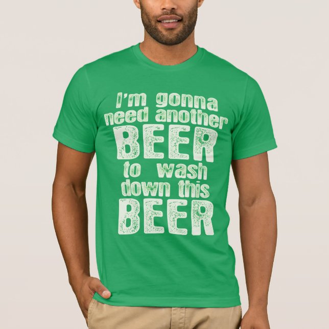 Camiseta Humor irlandés por el Día de la Cerveza Verde (Anverso)