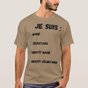 Camiseta humor Ix27m pronto se casó con regalo original