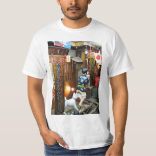 Camiseta Humor japonés - Perro sacando pantalones
