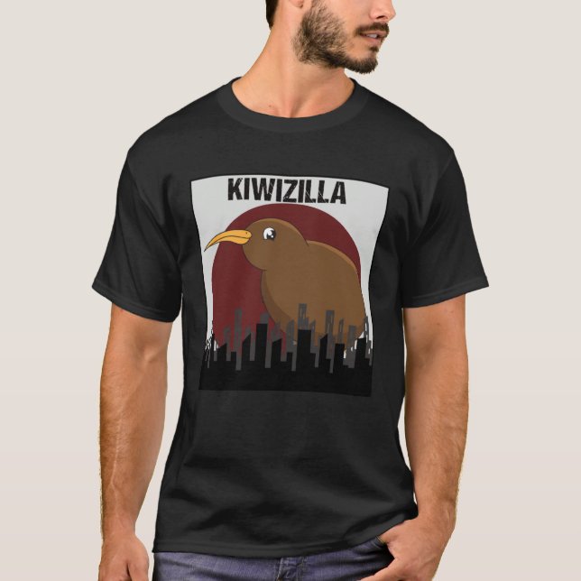Camiseta Humor Kiwizilla Cute Kiwi (Anverso)