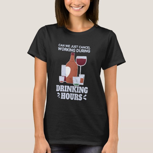 Camiseta Humor laboral Odio trabajo Amor Bebidas C (Anverso)