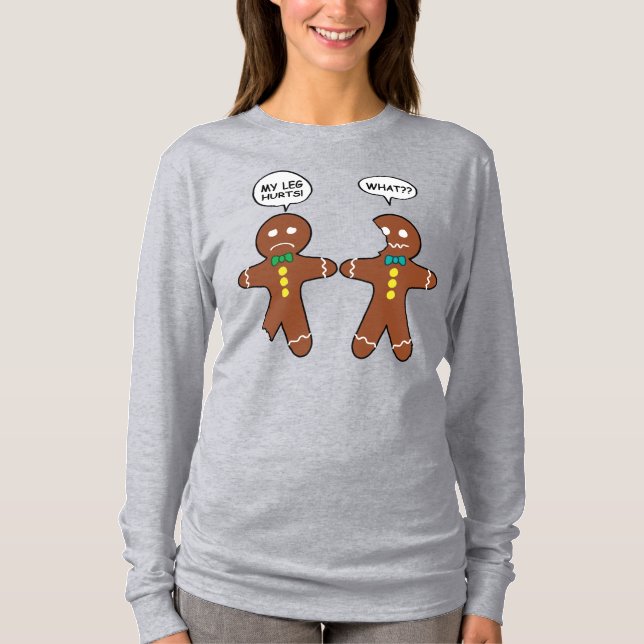 Camiseta Humor mate Navidades de galletas (Anverso)